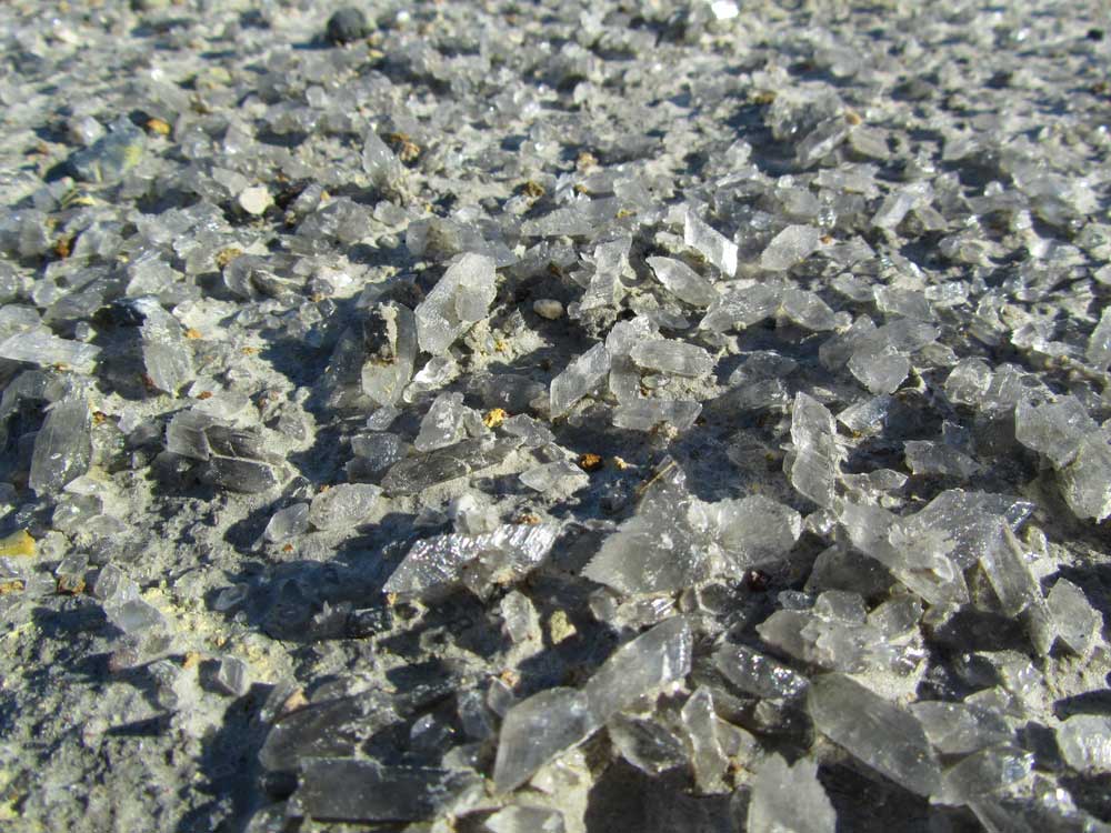 Cristalli di gesso ? Tor Caldara, Anzio (Lazio)